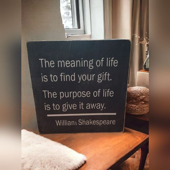 Decorative Motivational Wood Sign With Hanging Hardware - Picture 1 of 3